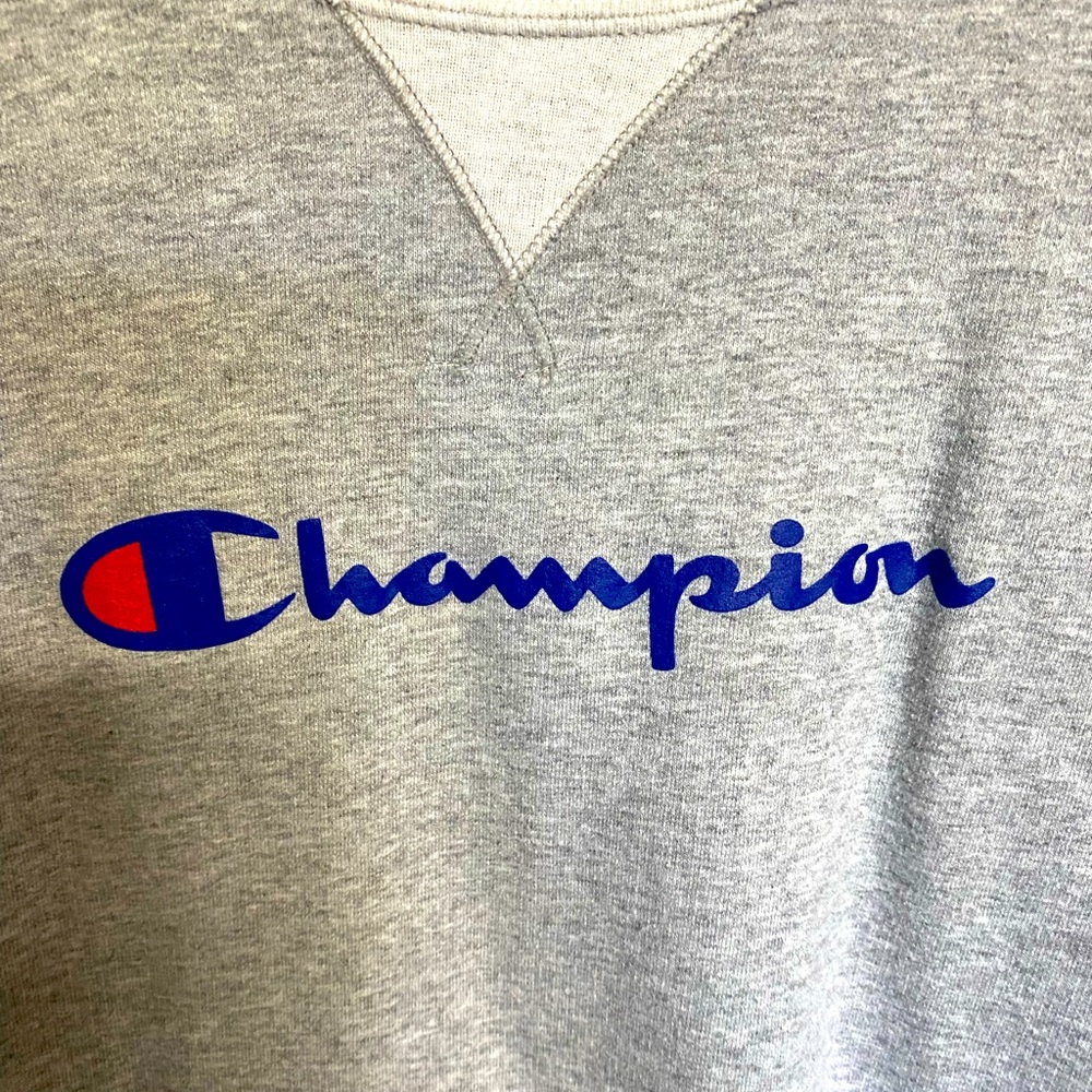 Champion womens sweatshirt with front logo